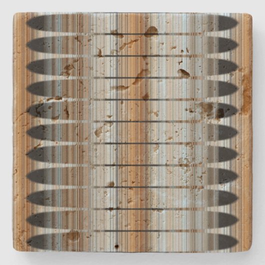 Earth Tones Peruvian Array Stone Onderzetter (Voorkant)