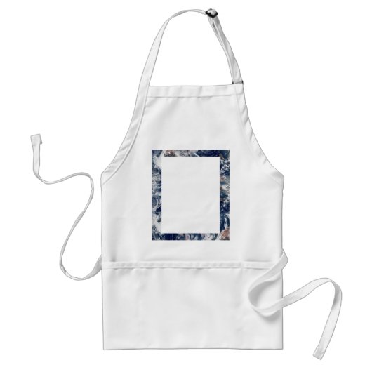 Earth Trim Border en Background Sjabloon Standaard Schort (Voorkant)