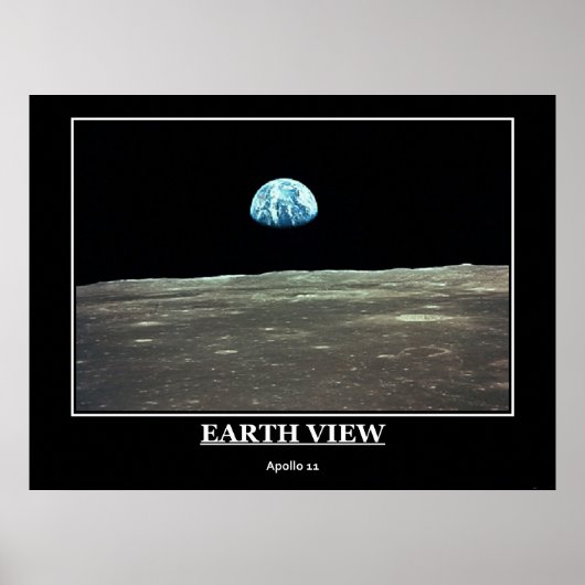 Earth Uitzicht Apollo 11 Poster (Voorkant)