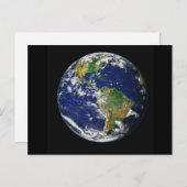 Earth van Space Post Kaart (Voorkant / Achterkant)
