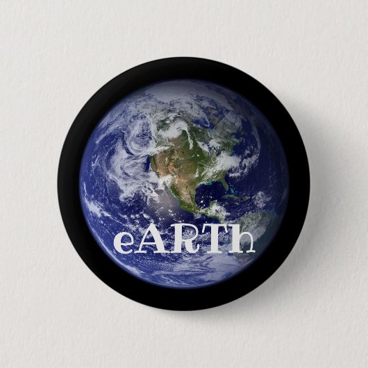 eARTh (verander de woorden) Ronde Button 5,7 Cm (Voorkant)