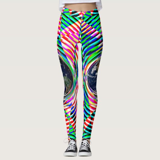 Earth Vibes door Kenneth Yoncich Leggings (Voorkant)