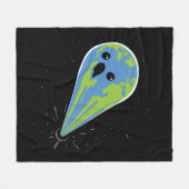 Earth Vs. Black Hole Fleece Deken (Voorkant (Horizontaal))