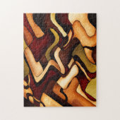 Earth Weave Fine Abstract Digital Legpuzzel (Verticaal)