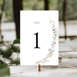Earth Wildflower Wedding Kaart