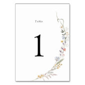 Earth Wildflower Wedding Kaart (Achterkant)