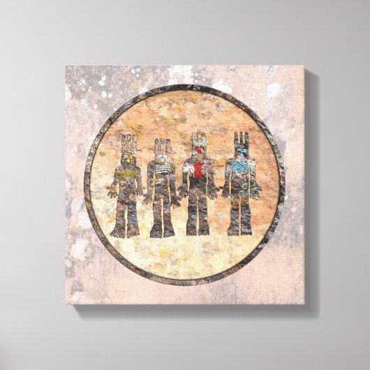 Earth Wind Fire en Water Canvas Afdruk (Voorkant)
