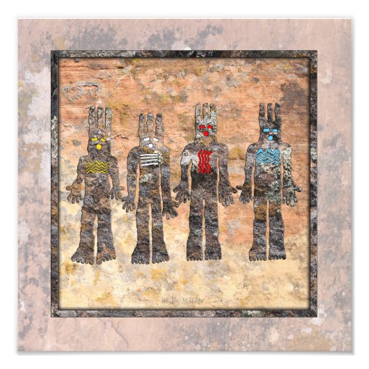 Earth Wind Fire en Water Foto Afdruk (Voorkant)