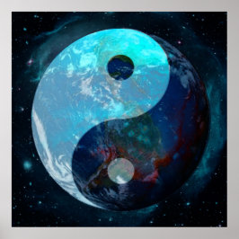 Earth Yin Yang Poster