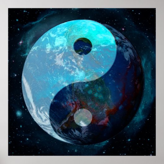 Earth Yin Yang Poster (Voorkant)