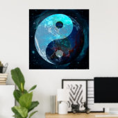 Earth Yin Yang Poster (Thuiskantoor)