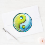 Earth Yin-Yang Ronde Sticker (Envelop)