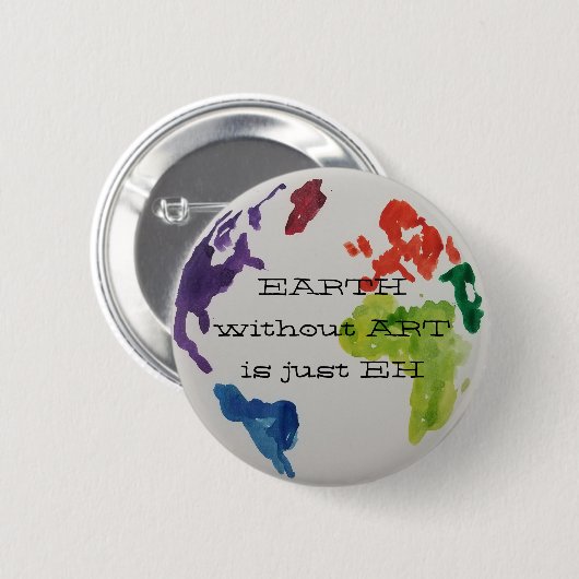 EARTH zonder ART is enkel EH small button (Voorkant /achterkant)