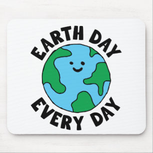 EarthDay Alledaags milieuvriendelijk pictogram Hap Muismat