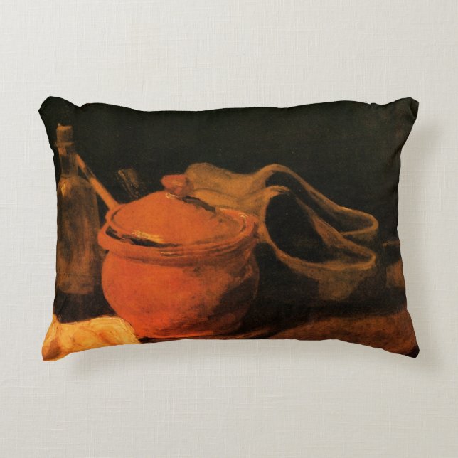 Earthenware, Bottle and Clogs van Vincent van Gogh Accent Kussen (Voorkant)