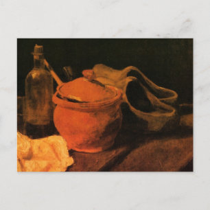 Earthenware, Bottle and Clogs van Vincent van Gogh Briefkaart