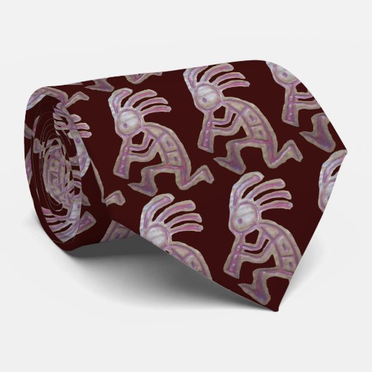 Earthenware Kokopelli Stropdas (Opgerold)