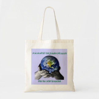 EarthHands, vreedzaam organisch planet... Tote Bag