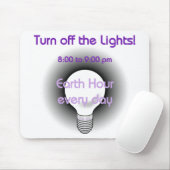 EarthHour4 Muismat (Met muis)