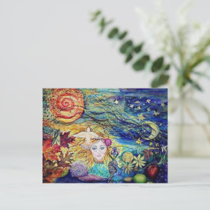 "Earthly Delights" originele waterverf schilderij Briefkaart