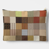 Earthly Wooded Tile Print Cosmetic Bag Etui (Achterkant)