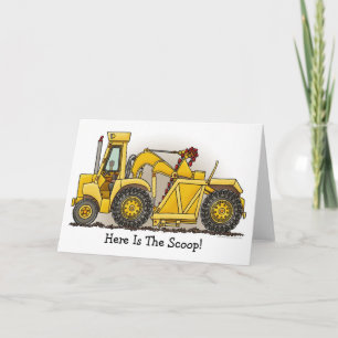 Earthmover Construction Note-Kaart Kaart