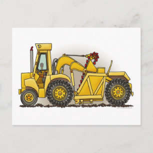 Earthmover Construction Post Card Briefkaart