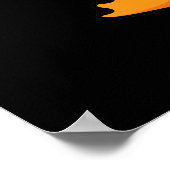 Earthquack Funny Aardbeving Pun Dark BG Poster (Hoek)