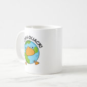 Earthquack Funny Earthquake Pun Koffiemok (Voorkant links)
