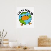 Earthquack Funny Earthquake Pun Poster (Keuken)