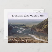 Earthquake Lake Slide Montana 1961 Briefkaart (Voorkant / Achterkant)