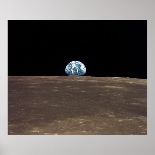 Earthrise - Apollo 11 Poster (Voorkant)