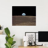 Earthrise - Apollo 11 Poster (Thuiskantoor)
