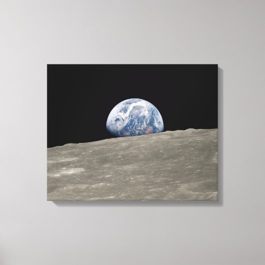 Earthrise Apollo 8 Canvas Afdruk (Voorkant)