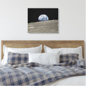 Earthrise Apollo 8 Canvas Afdruk (Insitu (Slaapkamer))