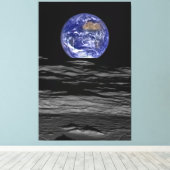 Earthrise Canvas Afdruk (Insitu (Houten vloer))