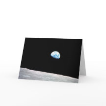 Earthrise: met citaat --- Schot van Apollo 8