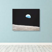 Earthrise William Anders Canvas Afdruk (Insitu (Houten vloer))