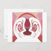 Earth's Embers: Getextureerde wandtapijten van Afr Briefkaart (Voorkant / Achterkant)