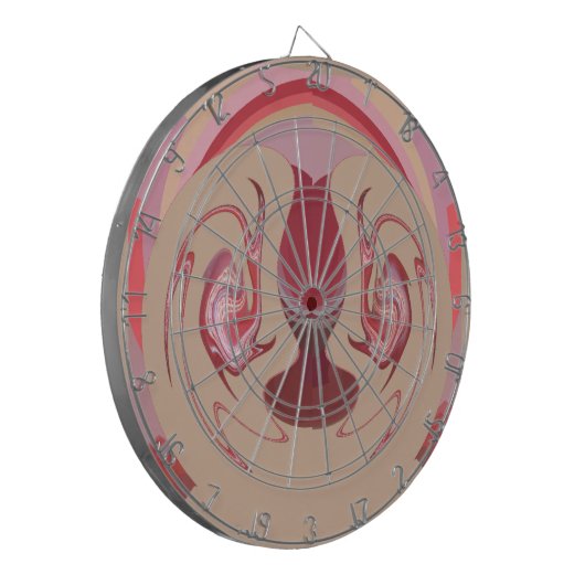 Earth's Embers: Getextureerde wandtapijten van Afr Dartbord (Voorkant Links)