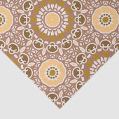Earthtone Ethnic Bohemian Kaleidoscopic Pattern Tissuepapier (Detail)