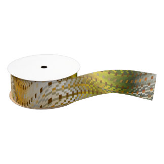 Earthtone Faux Snakeskin Grosgrain Ribbon Lint