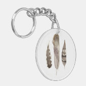 Earthtone Feathers II Sleutelhanger (Voorkant Links)