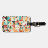 Earthtone Geometric Pattern Bagagelabel (Voorkant horizontaal)