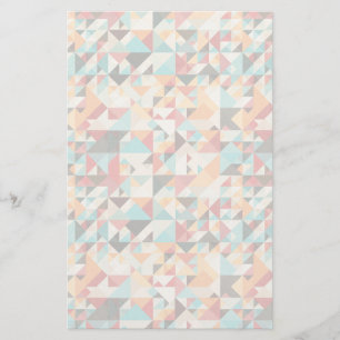 Earthtone Geometric Pattern Briefpapier
