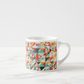 Earthtone Geometric Pattern Espresso Kop (Rechts)