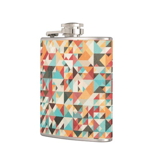 Earthtone Geometric Pattern Heupfles (Links)