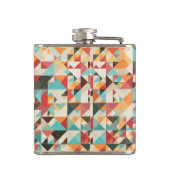 Earthtone Geometric Pattern Heupfles (Achterkant)