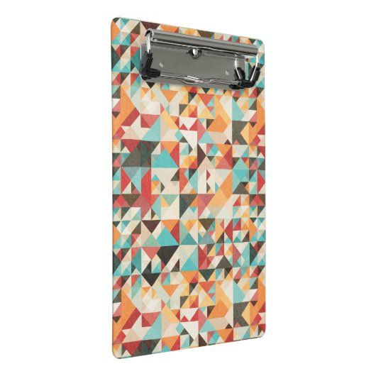 Earthtone Geometric Pattern Mini Klembord (Schuin)