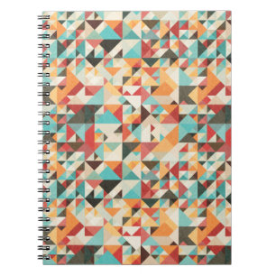 Earthtone Geometric Pattern Notitieboek